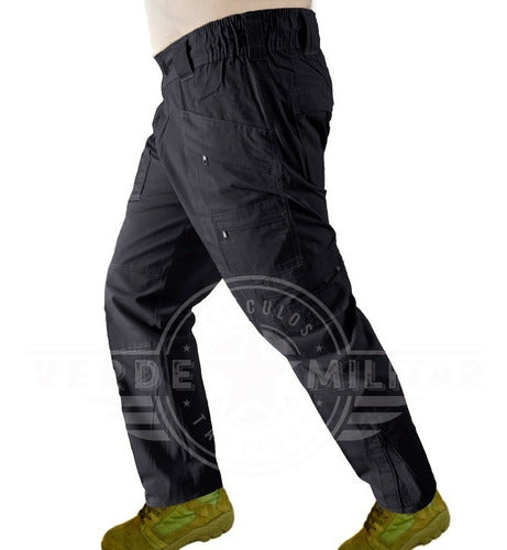 Pantalon De Bolsas Tactico Comando Ripstop
