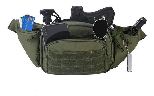 Cangurera Tactica Militar Viaje Excursión Correr Cartera Run Bici Moto Campamento Excursio