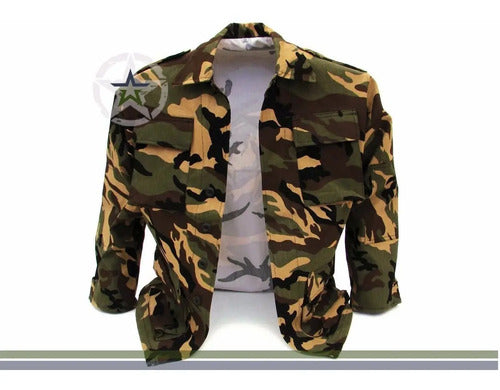 Camisa Camisola Camuflaje Uniforme Militar Gotcha Caza Pesca