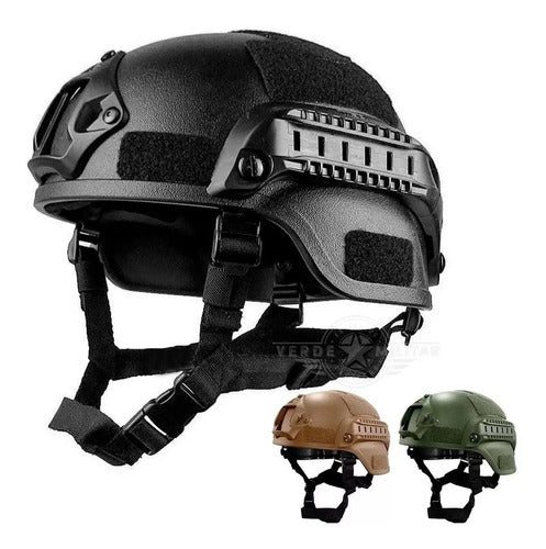 Casco Militar Táctico Policia Gotcha Paintball Airsoft Moto