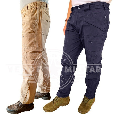 Pantalon De Bolsas Tactico Comando Ripstop