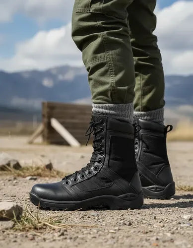 Botas Ultra Ligeras Militares Policiaca Swat Kaki Negra Gris
